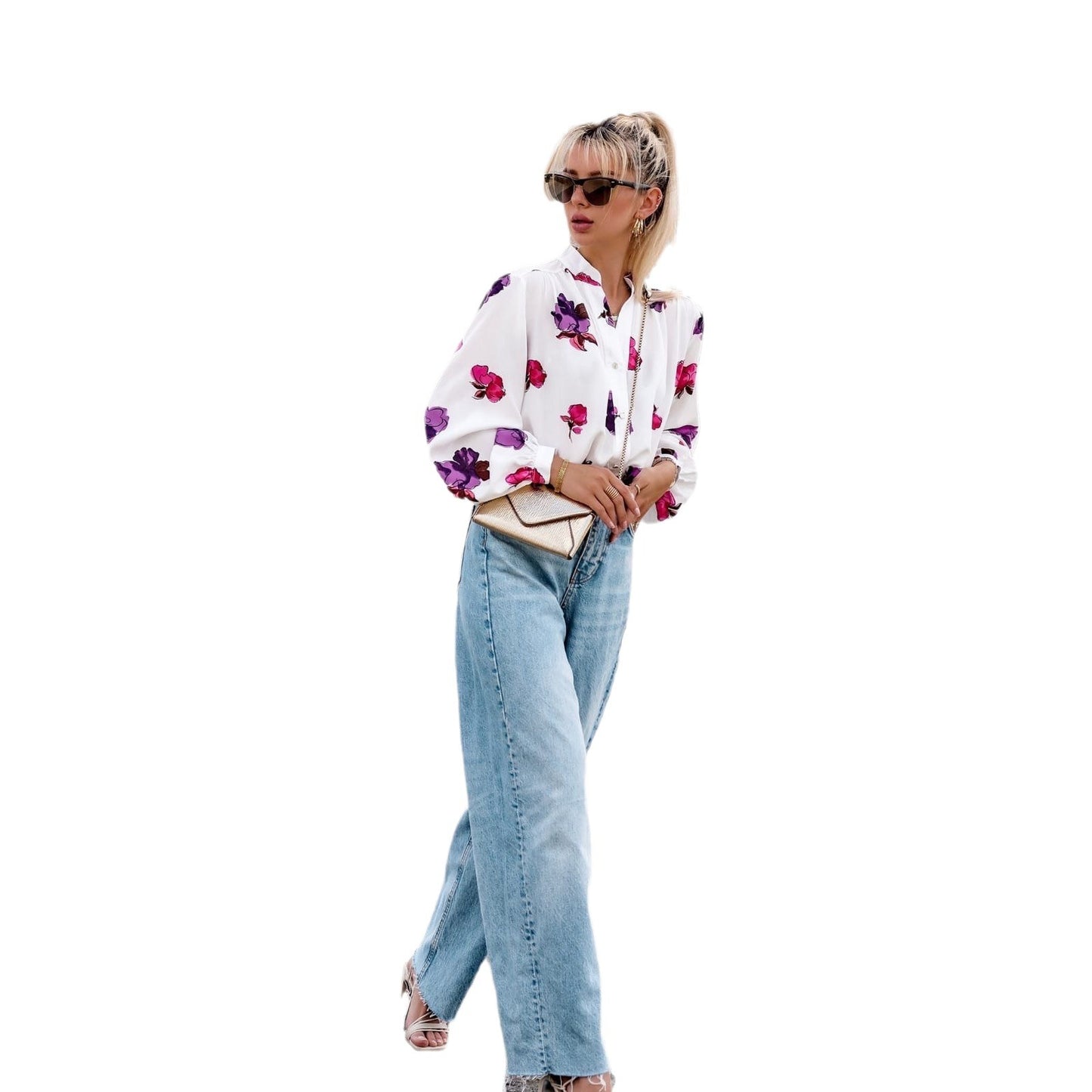 Blouse élégante pour femmes avec impression florale Chic und Stil