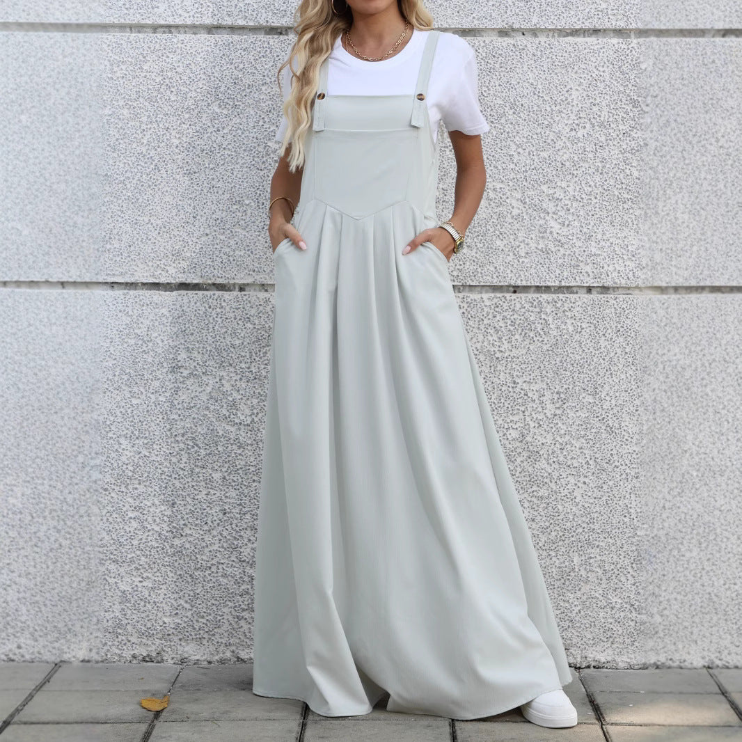 Robe maxi en denim ajustable pour femmes Chic und Stil