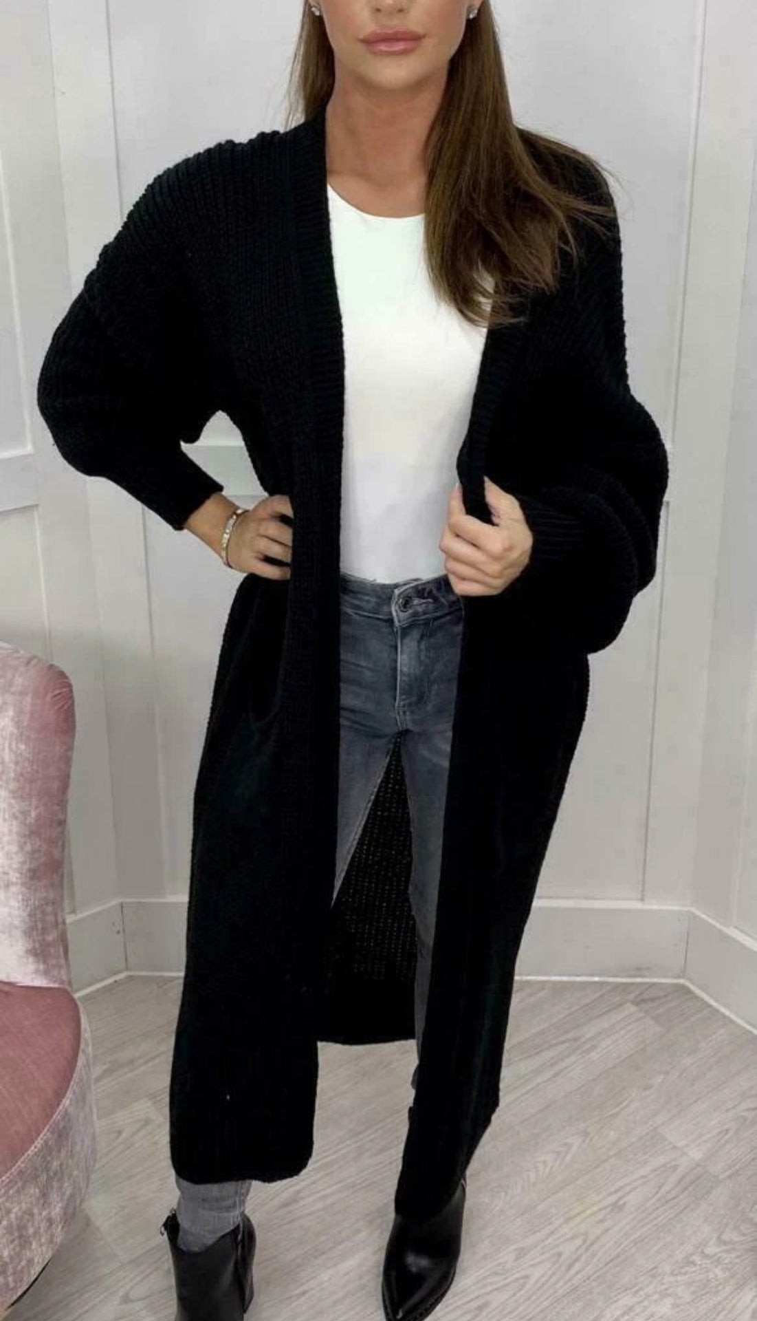 Pull-over pour dames en gros tricot avec coupe décontractée et manches longues Chic und Still