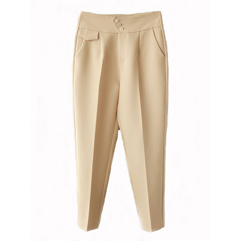 Pantalon tailleur haut à taille haute pour femmes Chic und Stil 1750846961