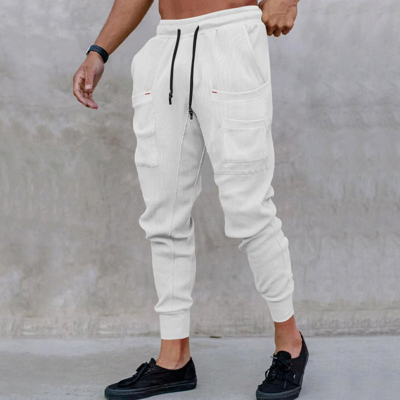 Pantalon utilitaire tendance pour hommes avec taille élastique et poches pratiques Chic und Stil