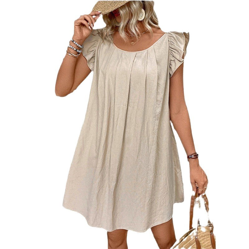 Robe shift à manches volantées pour femmes Chic und Stil