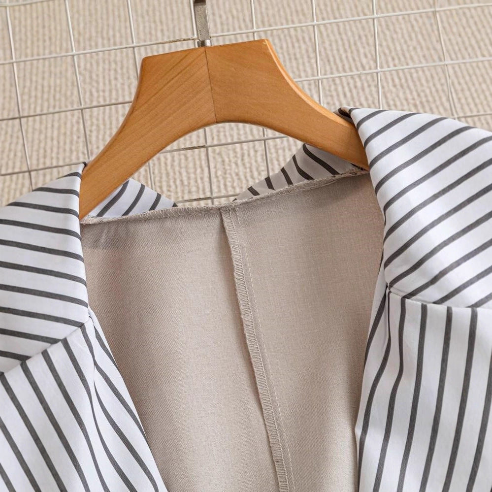 Blazer en lin élégant pour femmes avec une coupe extra large et des détails modernes Chic und Stil