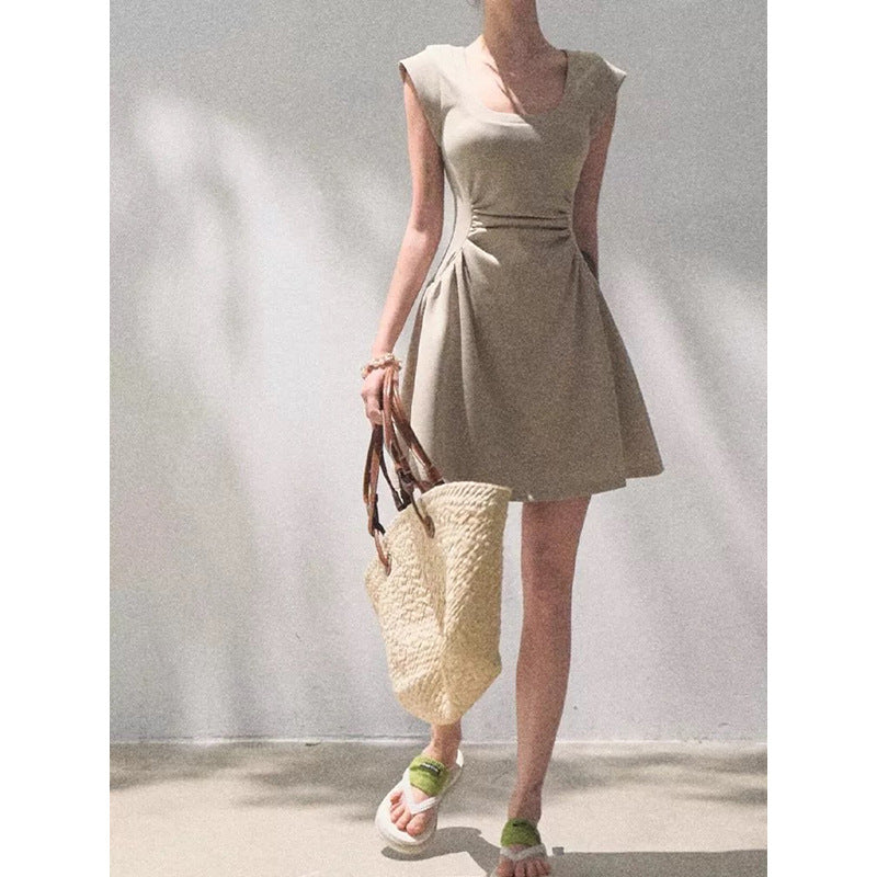 Robe mini ajustée et évasée élégante pour femmes Chic und Stil