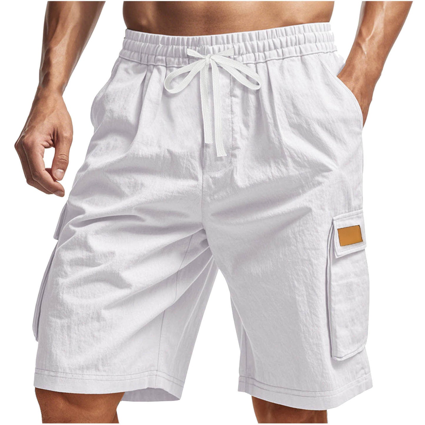 Shorts cargo décontractés pour hommes avec taille élastique et poches latérales multifonctionnelles Chic und Stil