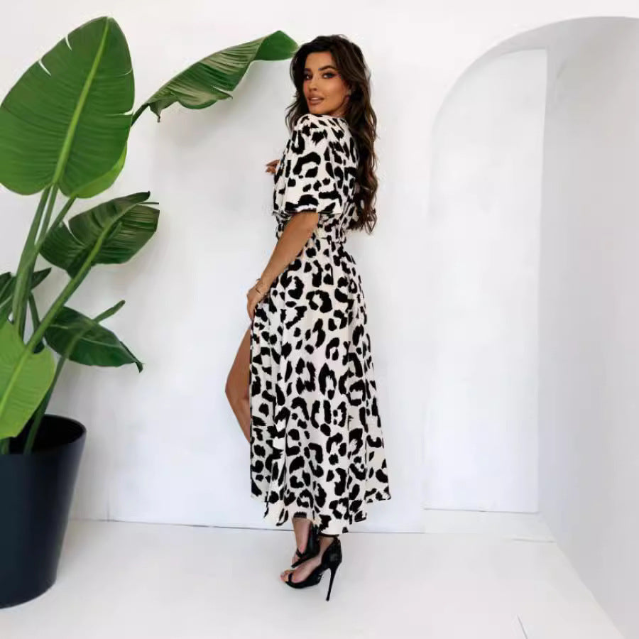 Robe maxi élégante pour femmes avec fente latérale Chic und Stil
