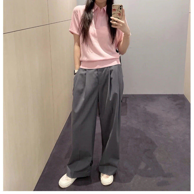 Chemise polo classique à manches courtes pour femmes Chic und Stil