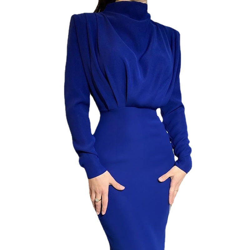 Robe cache-cœur élégante pour femme avec volants et coupe longue Chic und Stil