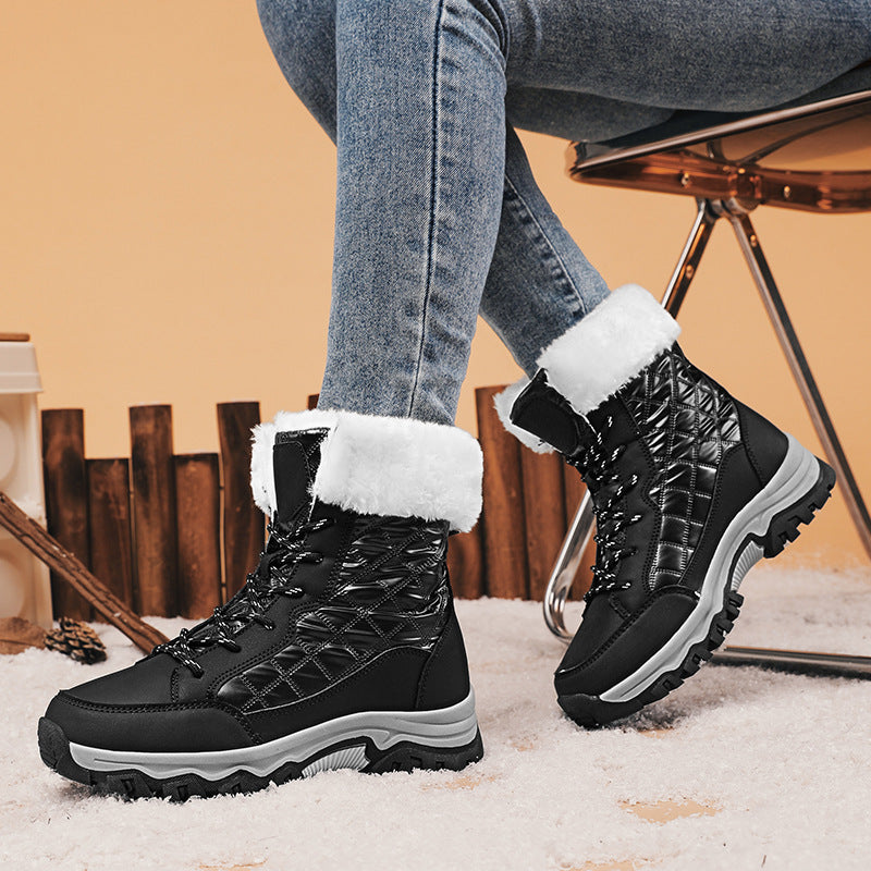 Bottes d'hiver pour femmes doublées avec semelle antidérapante et fourrure synthétique isolante Chic und Stil