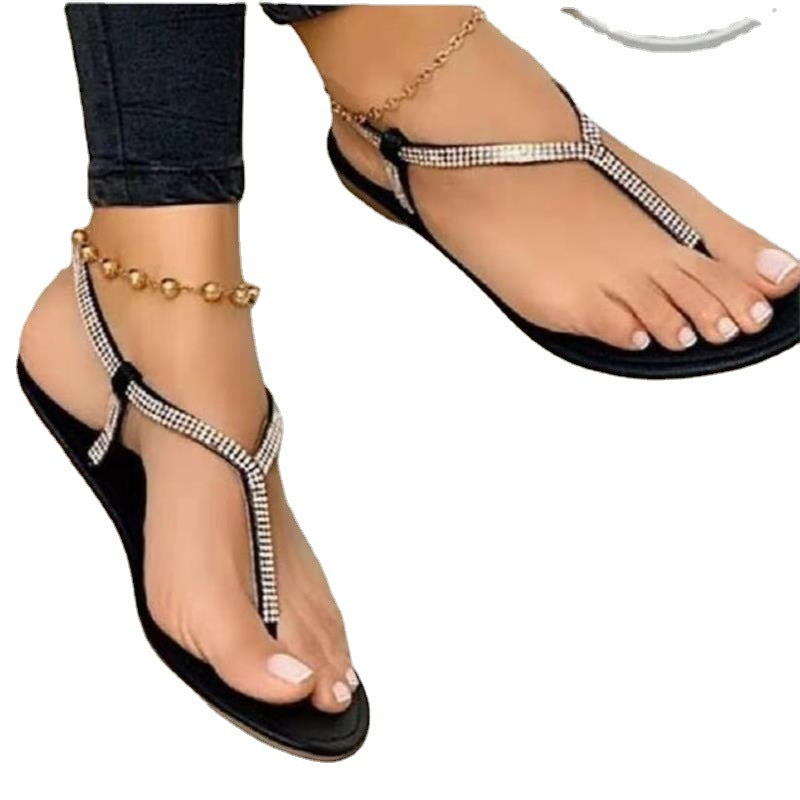 Sandales élégantes pour femmes avec des applications scintillantes en strass Chic und Stil