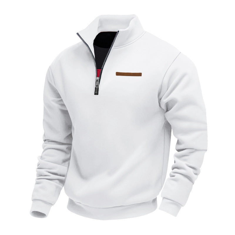 Veste en polaire de haute qualité pour hommes avec col montant et fermeture éclair Chic und Stil