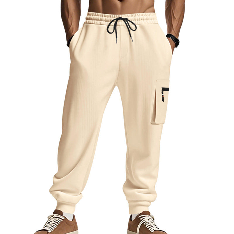 Pantalon d'entraînement cargo pour homme avec taille élastique et poches pratiques Chic und Stil