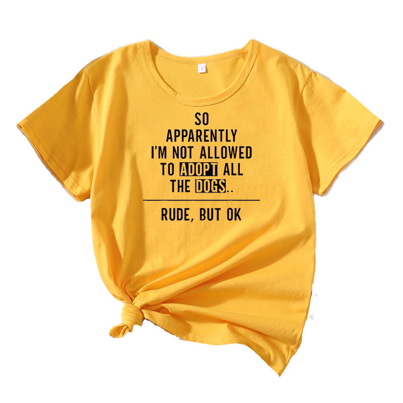 T-shirt graphique pour femmes comédien amateur de chiens Chic und Stil