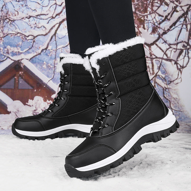 Bottes d'hiver pour femmes avec semelle antidérapante et doublure chaude Chic und Stil