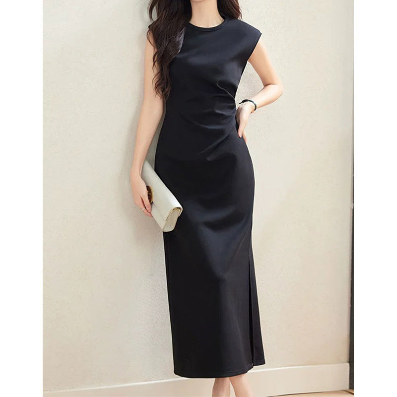 Robe maxi élégante pour femme avec fente latérale Chic und Stil