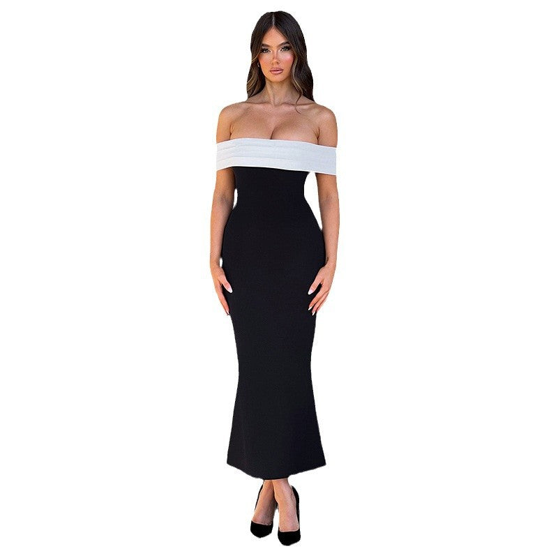 Robe de soirée élégante off-shoulder pour femmes Chic und Stil