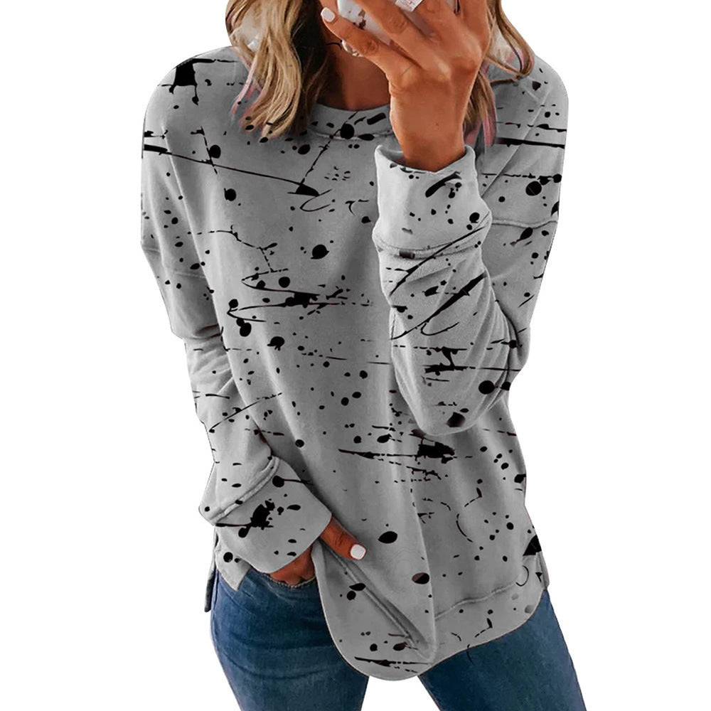 Pull créatif pour femmes avec design de tache de couleur Chic und Stil