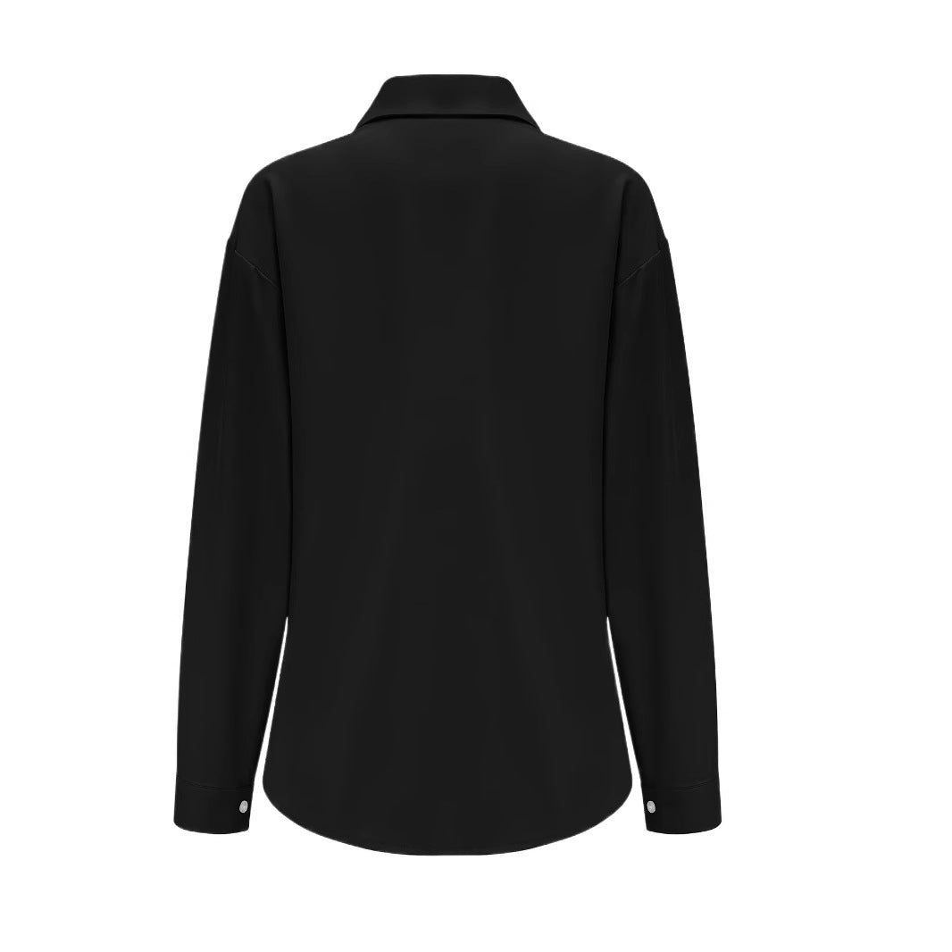 Chemise décontractée à manches longues pour femmes avec poches poitrine pratiques et fermeture à boutons Chic und Stil