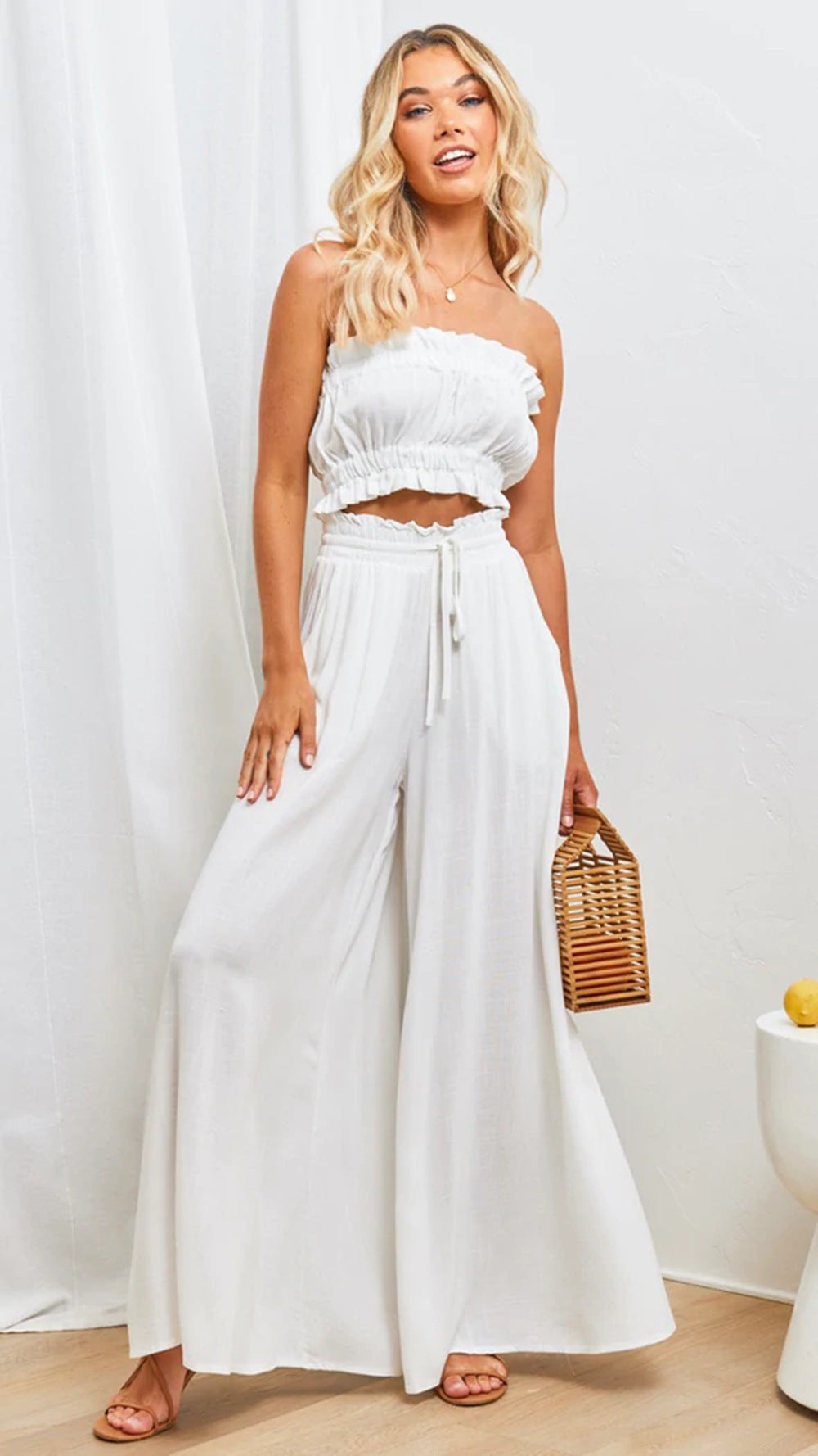 Jupe maxi légère pour femmes avec ceinture élastique ajustée et poches latérales pratiques Chic und Stil