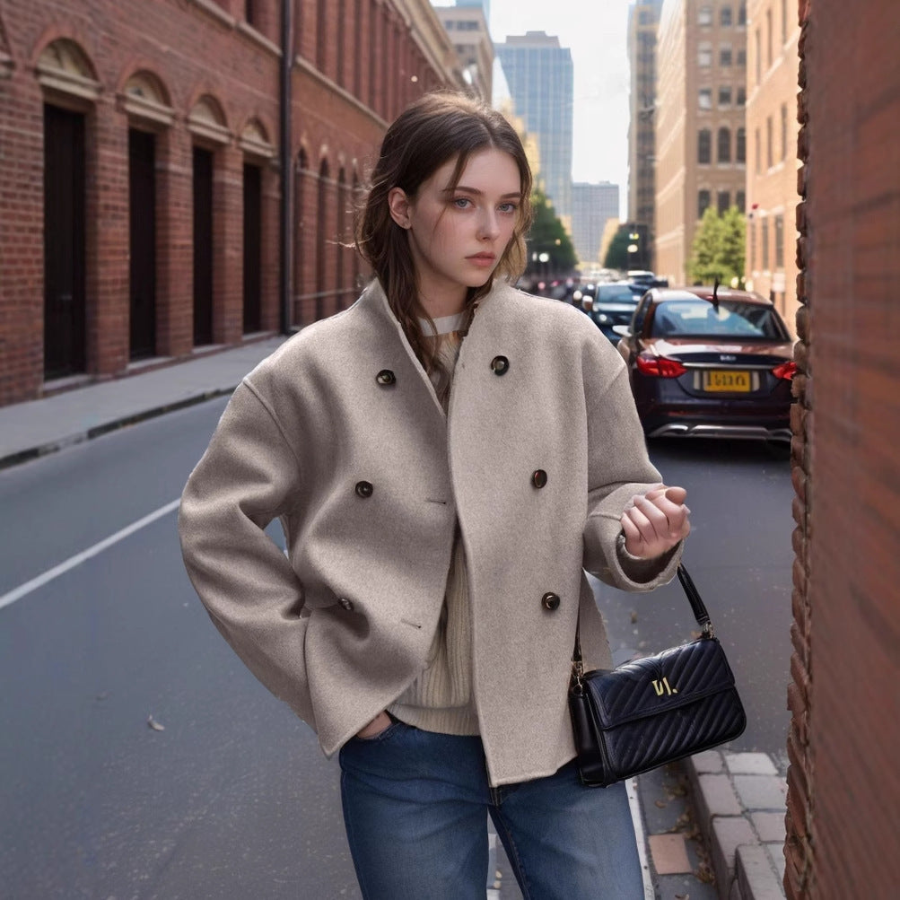 Blazer cropped à la mode pour dames Chic und Stil