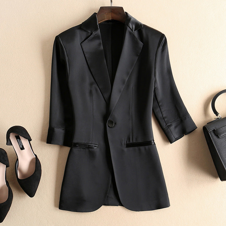 Veste en satin sur mesure pour femmes Chic und Stil