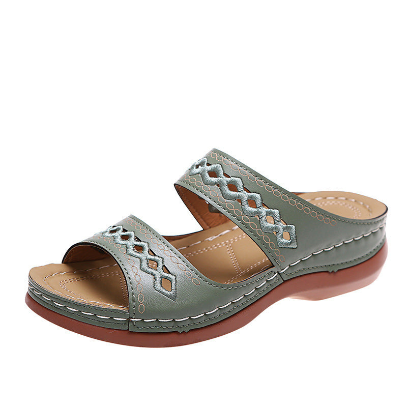Sandales à enfiler décoratives Chic und Stil pour femmes