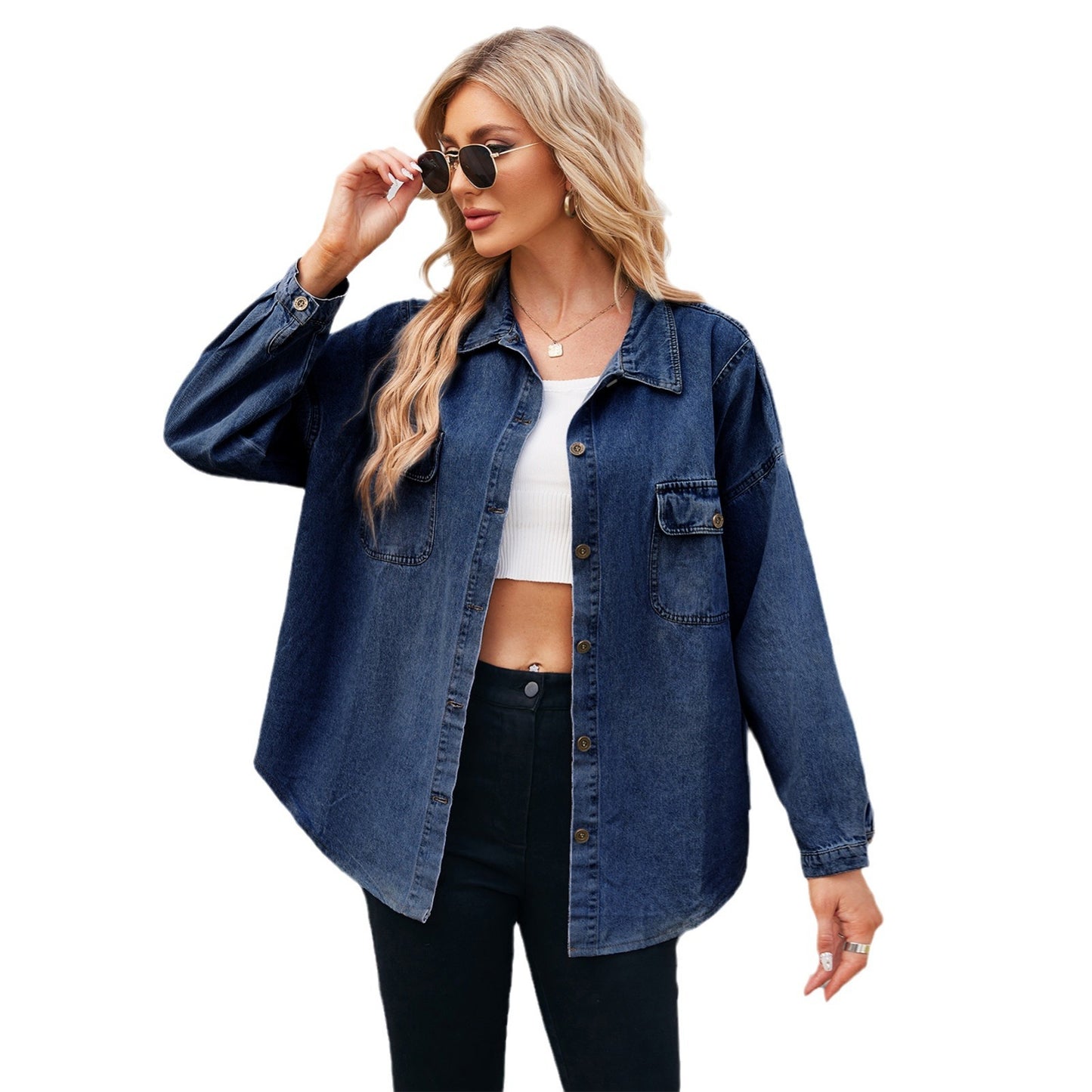 Casual denim jacket for women with practical pockets and modern cut Chic und Stil