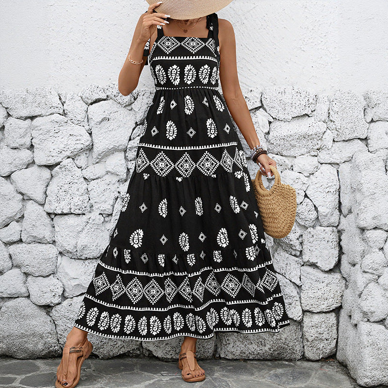 Femme Bohème Couches Maxirobe Chic und Stil