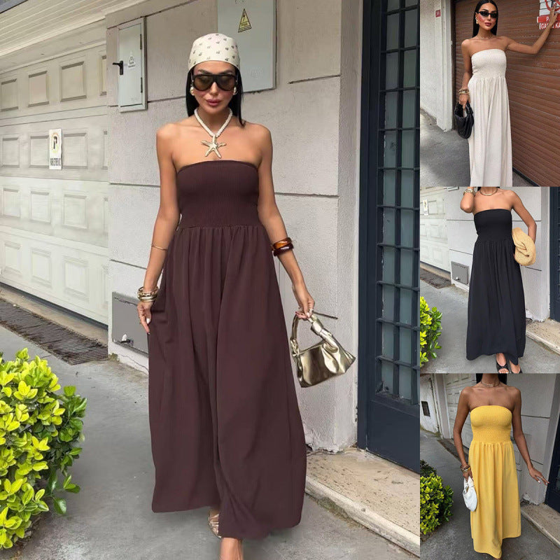 Robe maxi sans bretelles Chic und Stil