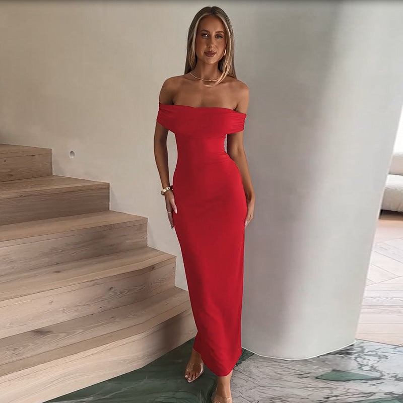 Robe de soirée bodycon off-shoulder Chic und Stil