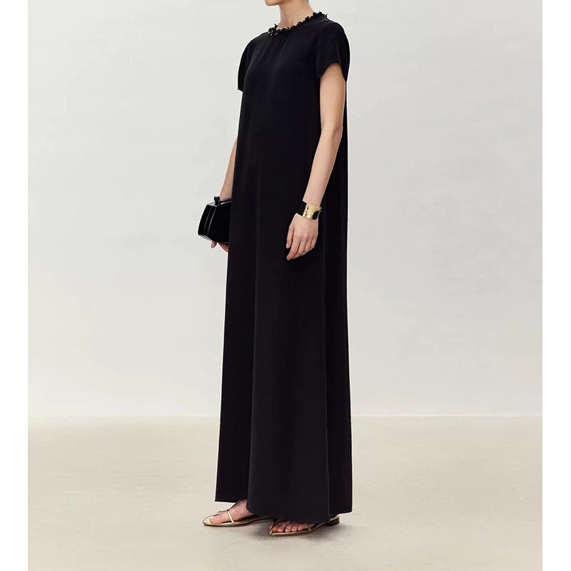 Robe maxi élégante pour femmes avec col orné Chic und Stil