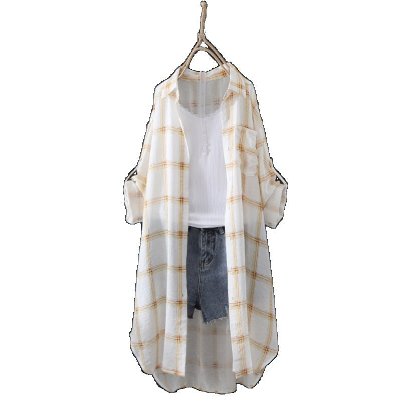 Chemise shirt à manches longues en flanelle pour femmes Chic und Stil