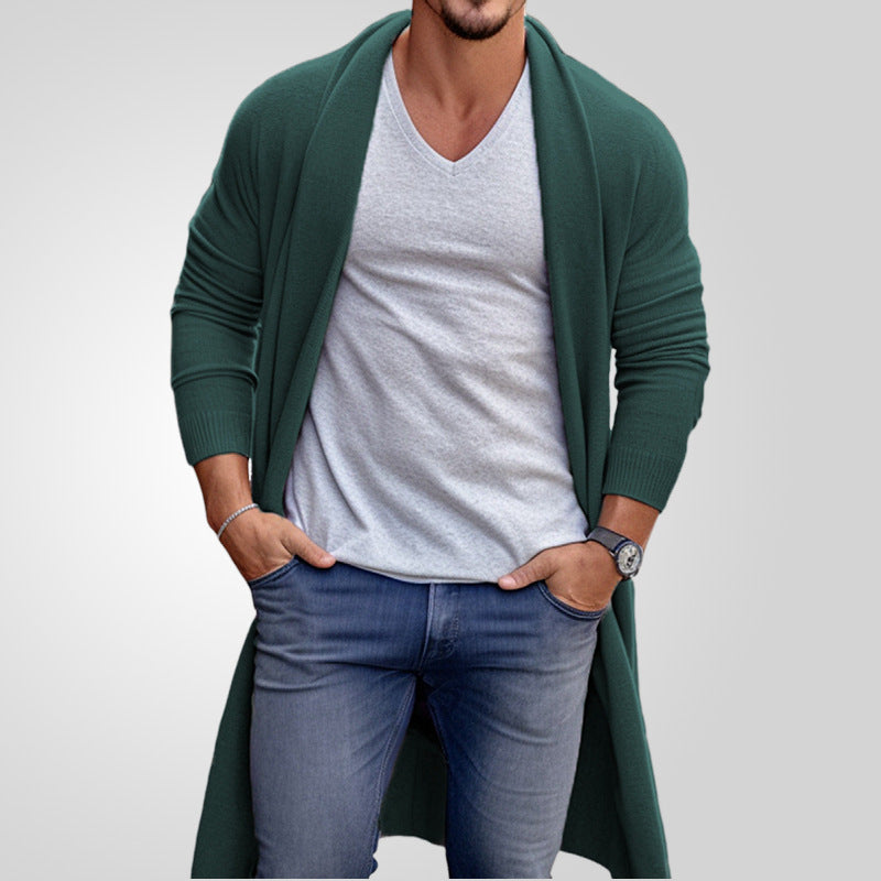 Cardigan en tricot décontracté pour hommes à coupe ouverte Chic und Stil