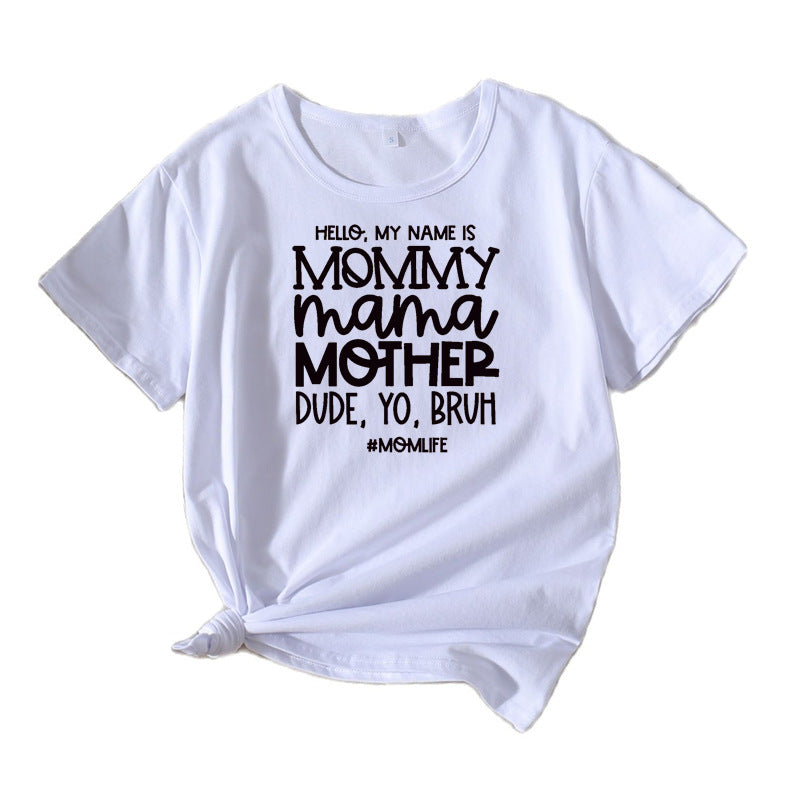T-shirt graphique Fun Statement Chic und Stil pour femmes
