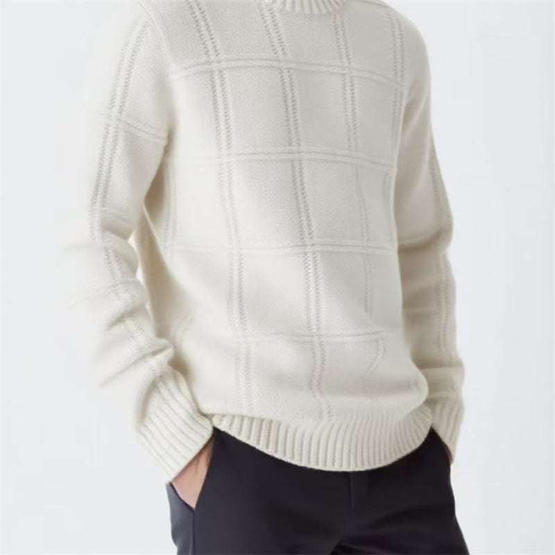 Pull en tricot pour hommes avec design texturé Chic und Stil