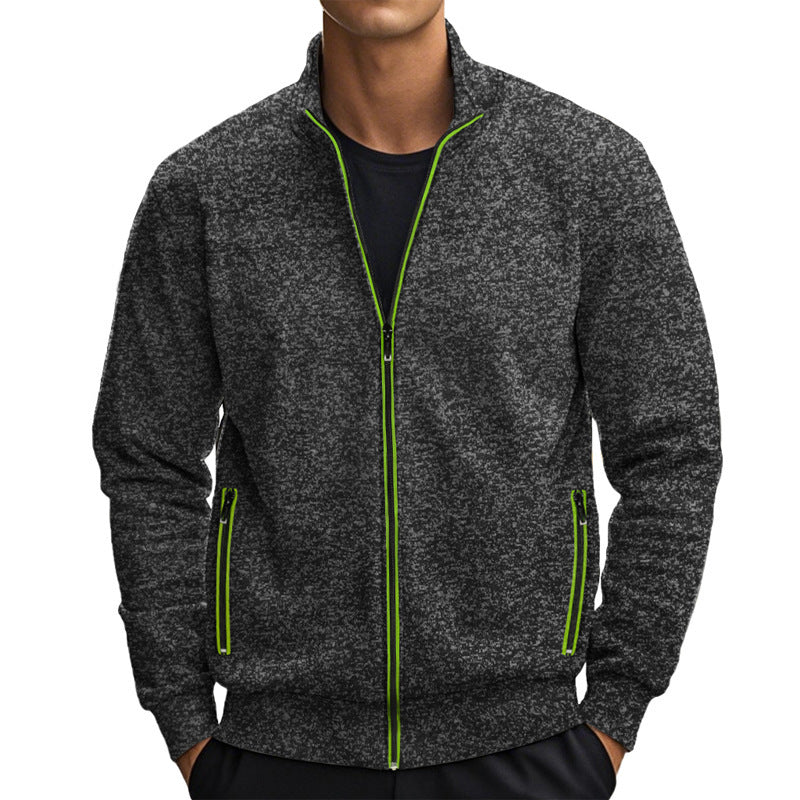 Veste de loisirs sportive pour homme avec col montant et poches zippées Chic und Stil