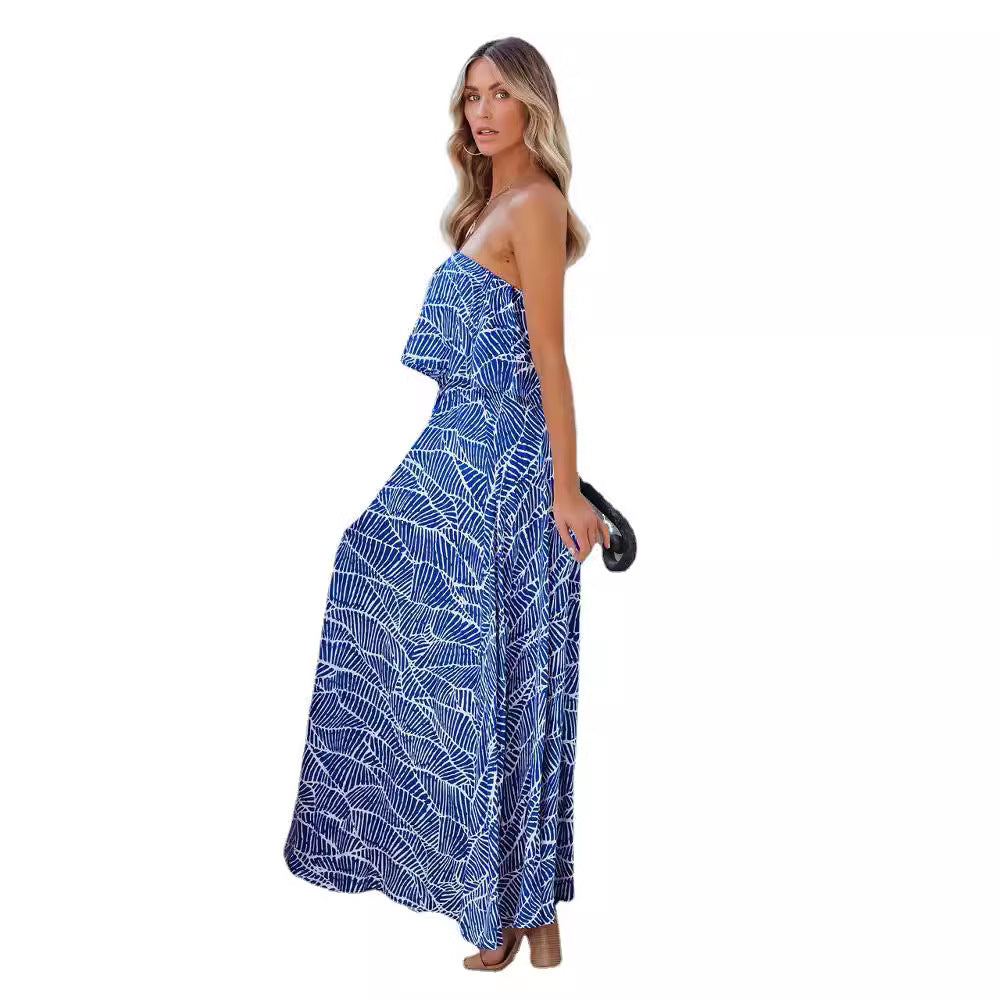 Robe maxi sans épaules Chic und Stil pour dames