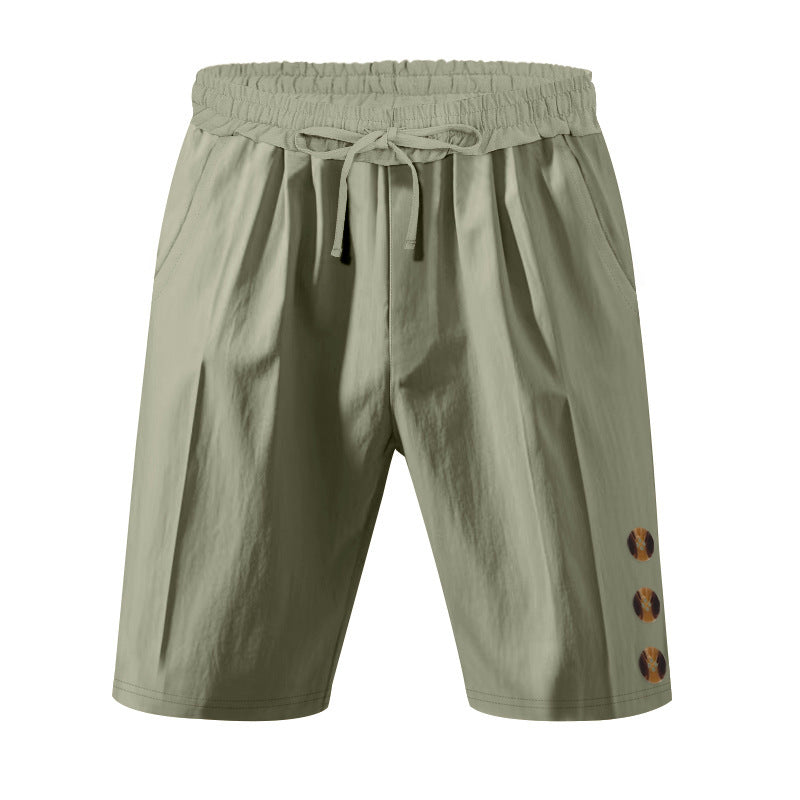 Shorts de loisirs pour hommes avec ceinture élastique et poches latérales pratiques Chic und Stil