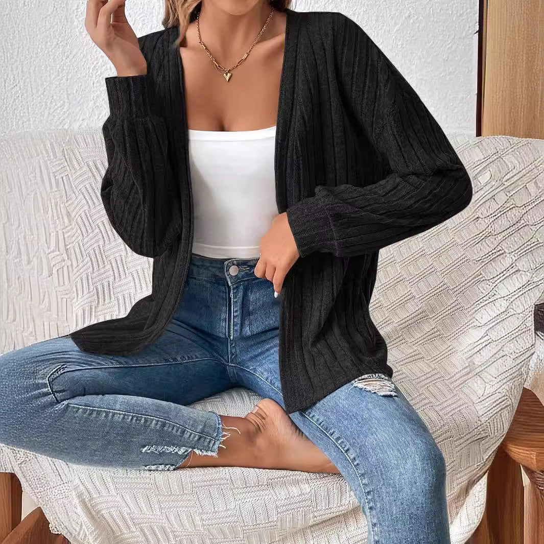 Veste en tricot pour femmes avec surface structurée et manches longues Chic und Stil