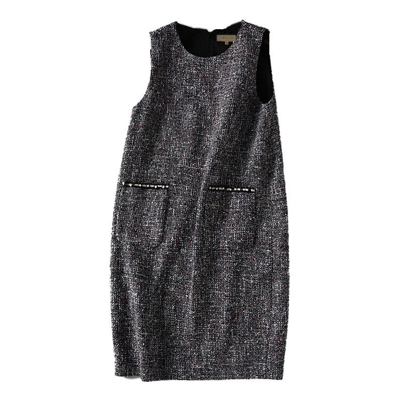 Robe shift texturée pour femme avec poches Chic und Stil