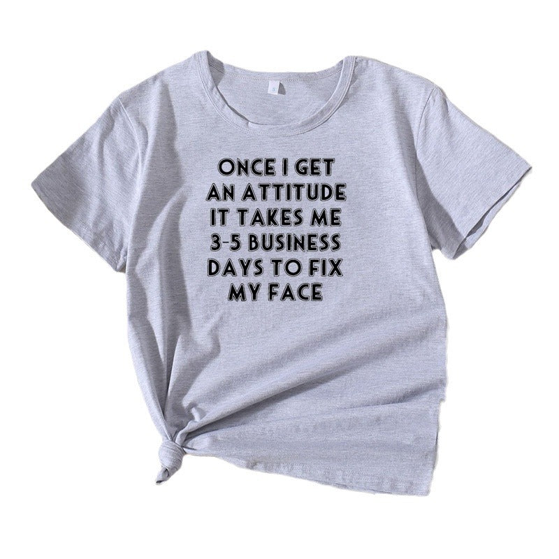 T-shirt graphique comédie pour femmes Chic und Stil 1751262432