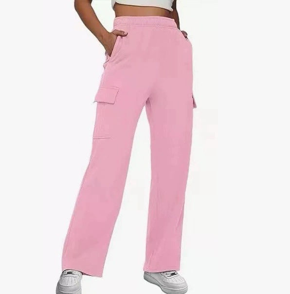 Pantalon cargo polyvalent pour femmes avec taille élastique et de nombreuses poches Chic und Stil