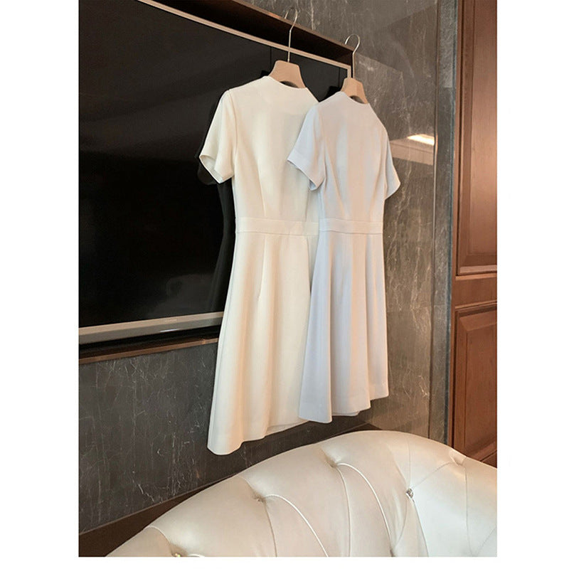 Robe enroulée élégante pour femmes avec poches Chic und Stil