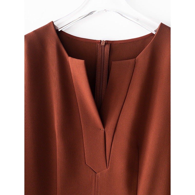 Robe enveloppante à manches longues élégante pour femmes avec ceinture Chic und Stil