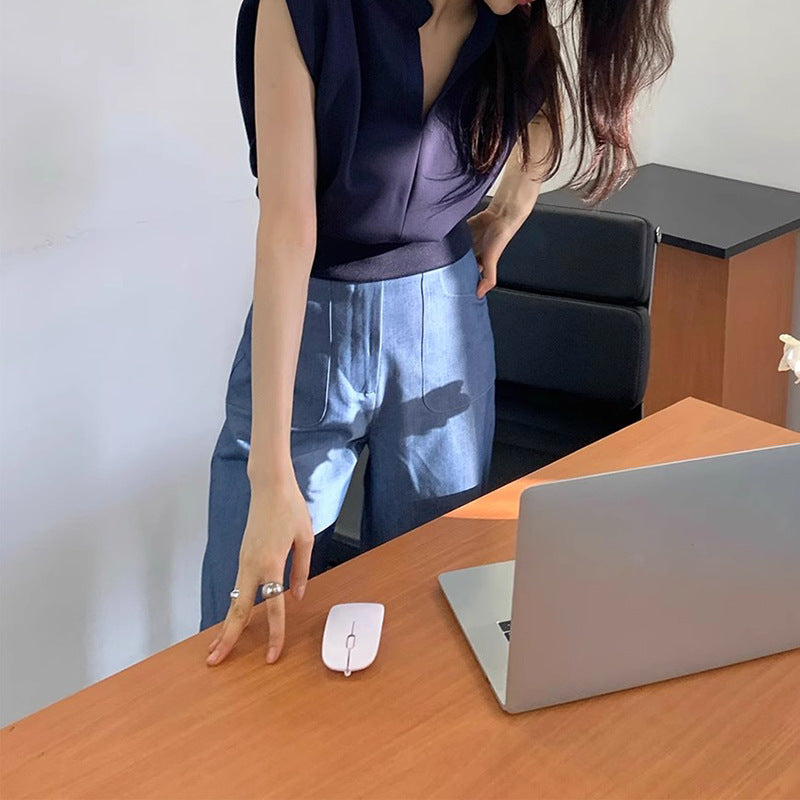 Blouse à manches courtes élégante pour femmes Chic und Stil