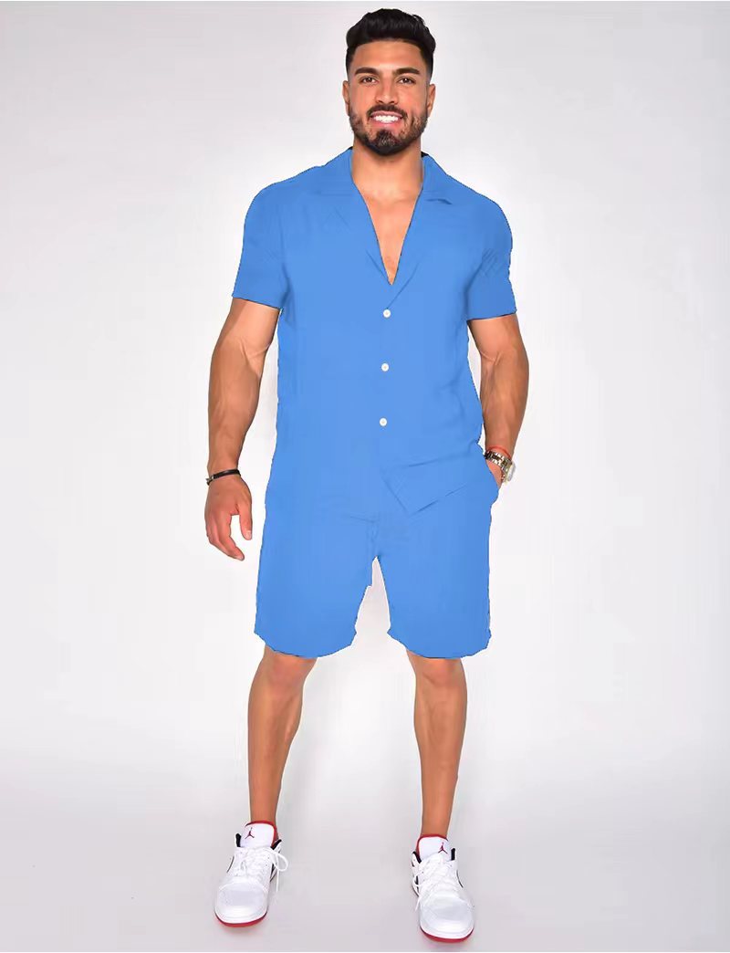 Chemise à manches courtes pour hommes Set Chic und Stil