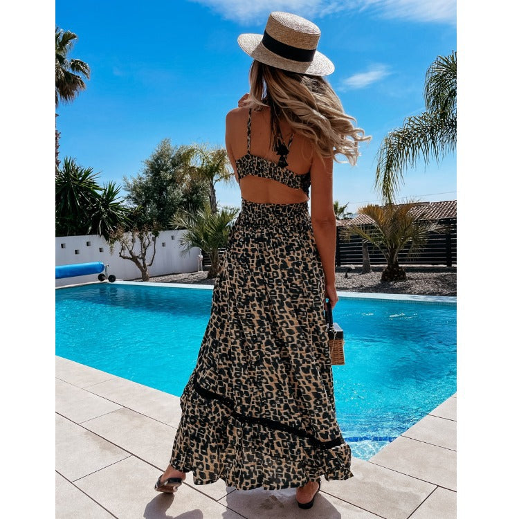 Robe maxi pour femmes avec ornements en dentelle Chic und Stil