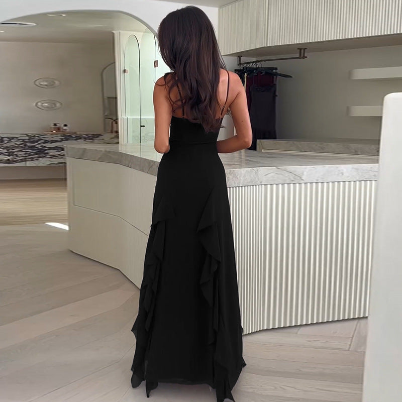 Robe maxi à volants Chic und Stil pour femmes