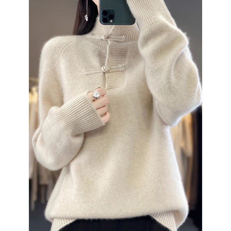 Pull femme en tricot confortable Chic und Stil 1750847044