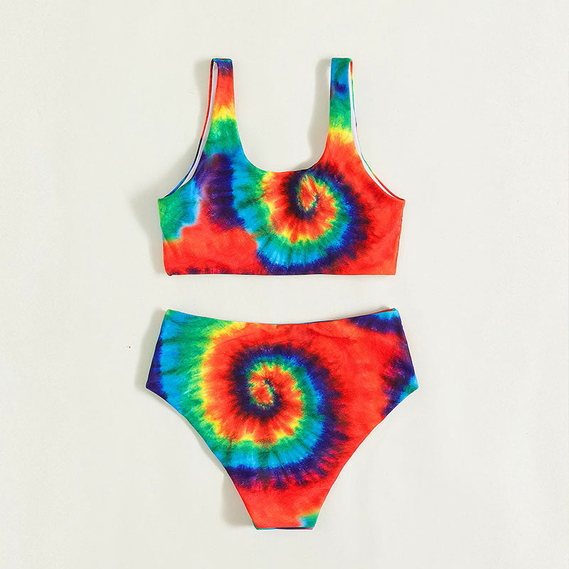 Dames Batik Taille haute Bikini Set Chic und Stil
